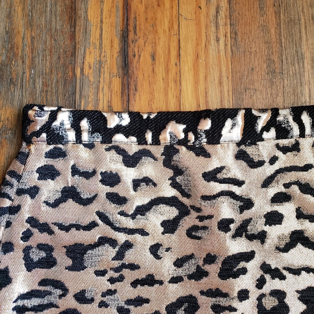 Top Shop Metallic Leopard Skirt | 8 - Picture 8 of 12